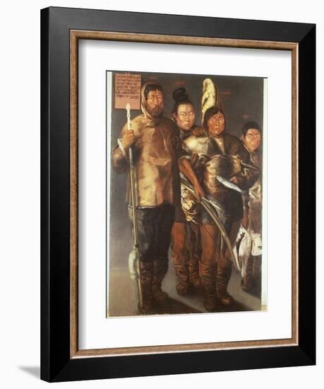 The coloured native from Greenland in Bergen, 1654-Norwegian School-Framed Giclee Print