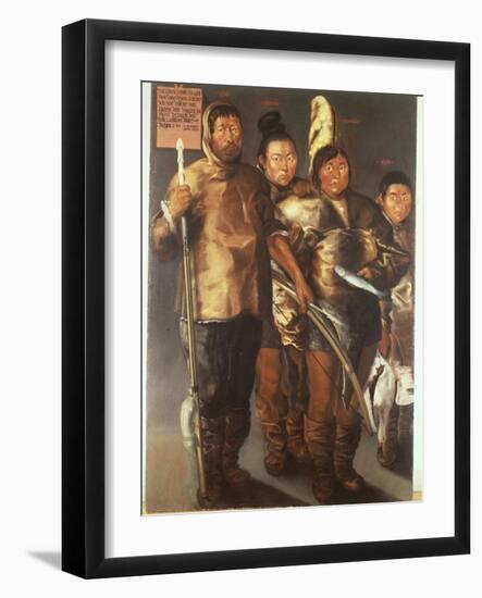 The coloured native from Greenland in Bergen, 1654-Norwegian School-Framed Giclee Print