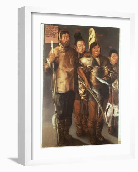 The coloured native from Greenland in Bergen, 1654-Norwegian School-Framed Giclee Print