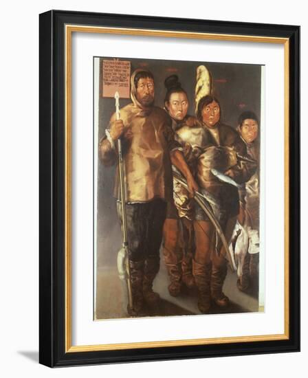 The coloured native from Greenland in Bergen, 1654-Norwegian School-Framed Giclee Print