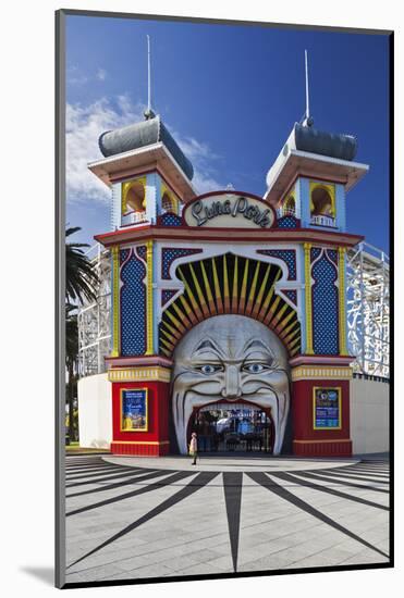 The Colourful Entrance to Luna Park, Saint Kilda, Melbourne, Victoria, Australia.-Cahir Davitt-Mounted Photographic Print