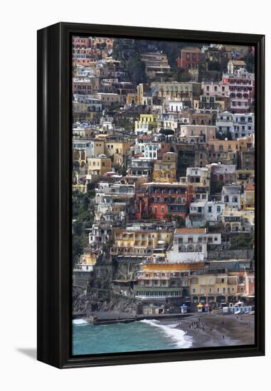 The Colourful Town of Positano Perched-Martin Child-Framed Premier Image Canvas