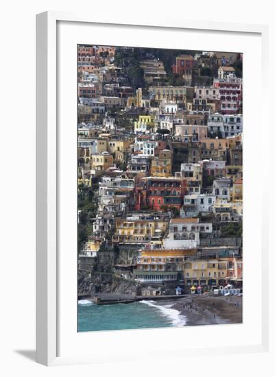 The Colourful Town of Positano Perched-Martin Child-Framed Photographic Print