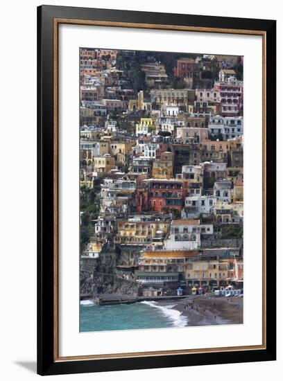 The Colourful Town of Positano Perched-Martin Child-Framed Photographic Print