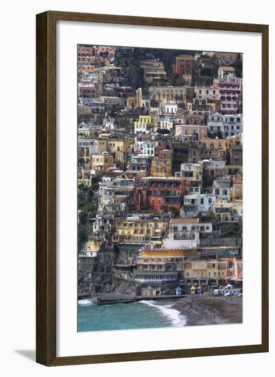 The Colourful Town of Positano Perched-Martin Child-Framed Photographic Print