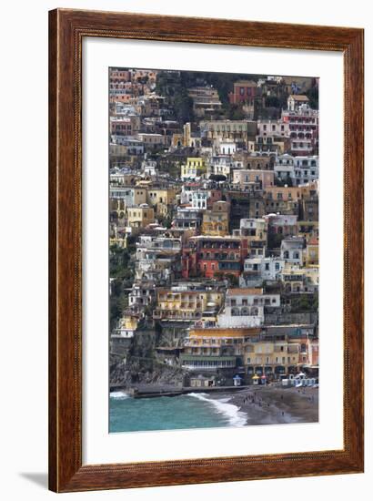 The Colourful Town of Positano Perched-Martin Child-Framed Photographic Print