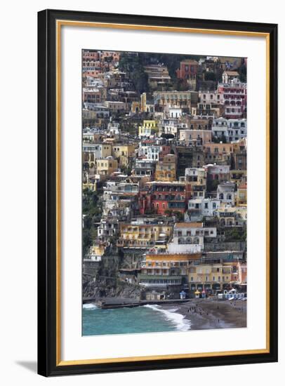 The Colourful Town of Positano Perched-Martin Child-Framed Photographic Print