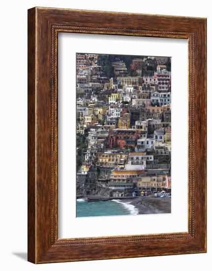 The Colourful Town of Positano Perched-Martin Child-Framed Photographic Print