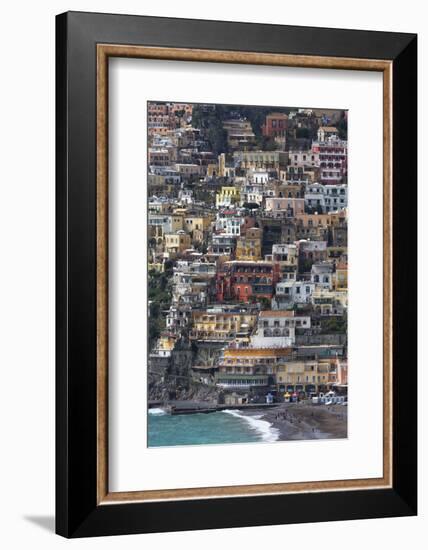 The Colourful Town of Positano Perched-Martin Child-Framed Photographic Print