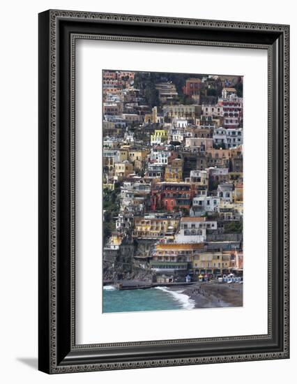 The Colourful Town of Positano Perched-Martin Child-Framed Photographic Print