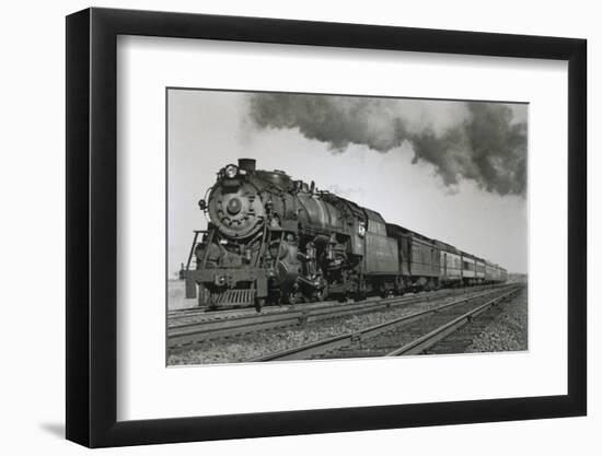 The 'Columbian' of the Baltimore and Ohio Railroad on its Fast Run from New York to Washington D.C.-null-Framed Photographic Print