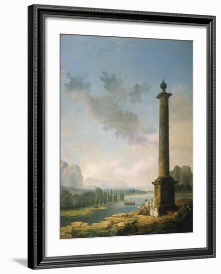 The Column, 1789-Hubert Robert-Framed Giclee Print