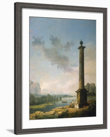 The Column, 1789-Hubert Robert-Framed Giclee Print