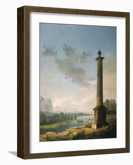 The Column, 1789-Hubert Robert-Framed Giclee Print