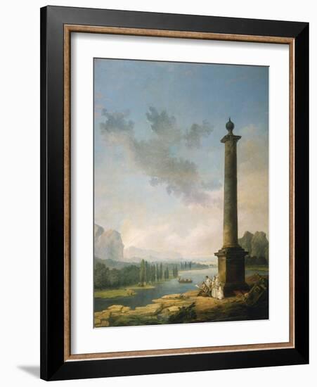 The Column, 1789-Hubert Robert-Framed Giclee Print