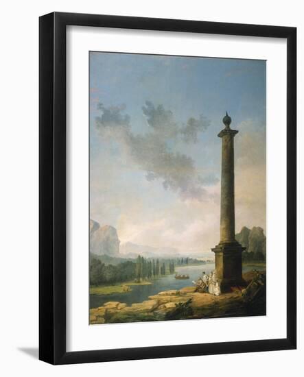 The Column, 1789-Hubert Robert-Framed Giclee Print