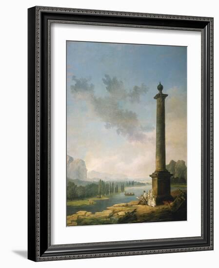 The Column, 1789-Hubert Robert-Framed Giclee Print