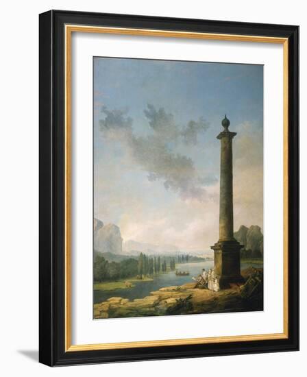 The Column, 1789-Hubert Robert-Framed Giclee Print