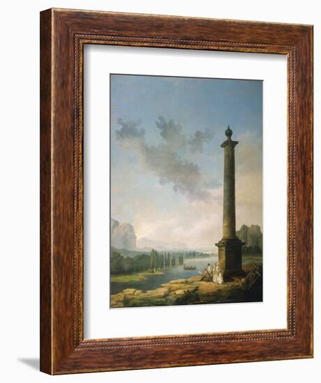 The Column, 1789-Hubert Robert-Framed Giclee Print