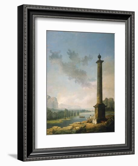 The Column, 1789-Hubert Robert-Framed Giclee Print