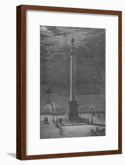 The Column Alexander, St. Peterssburg, c1900-null-Framed Giclee Print