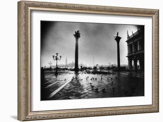 The Columns of St Mark and St Theodore, Piazzetta San Marco-Simon Marsden-Framed Giclee Print