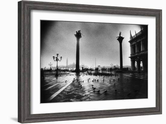 The Columns of St Mark and St Theodore, Piazzetta San Marco-Simon Marsden-Framed Giclee Print