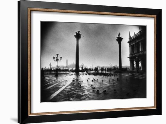 The Columns of St Mark and St Theodore, Piazzetta San Marco-Simon Marsden-Framed Giclee Print