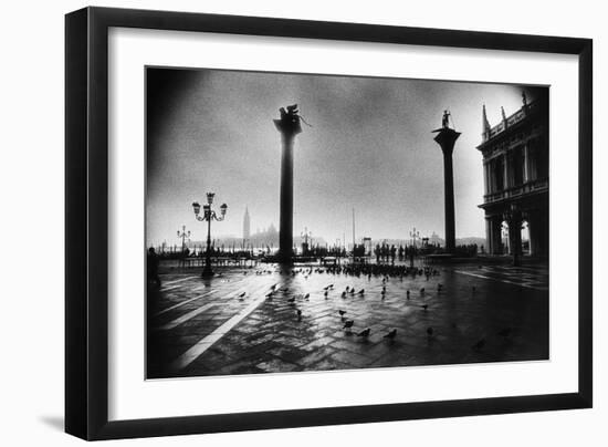 The Columns of St Mark and St Theodore, Piazzetta San Marco-Simon Marsden-Framed Giclee Print