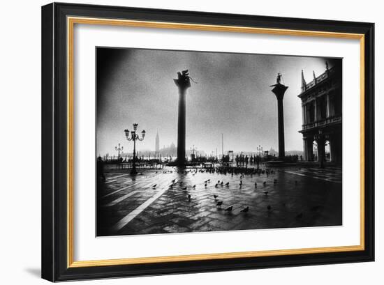 The Columns of St Mark and St Theodore, Piazzetta San Marco-Simon Marsden-Framed Giclee Print