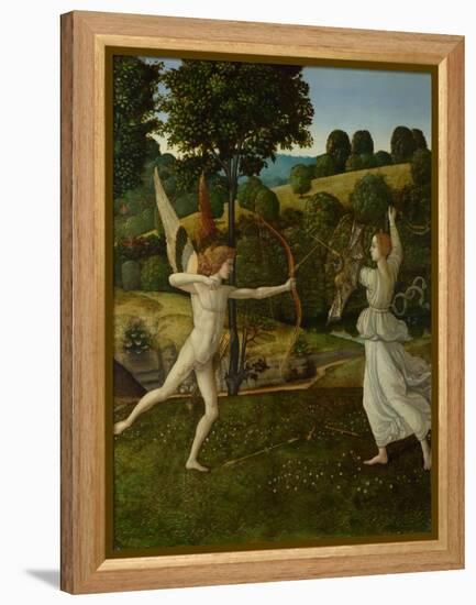 The Combat of Love and Chastity, Between 1475 and 1500-Gherardo di Giovanni del Fora-Framed Premier Image Canvas