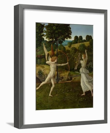 The Combat of Love and Chastity, Between 1475 and 1500-Gherardo di Giovanni del Fora-Framed Giclee Print