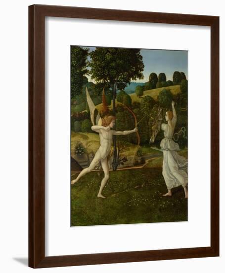 The Combat of Love and Chastity, Between 1475 and 1500-Gherardo di Giovanni del Fora-Framed Giclee Print