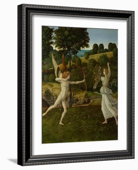 The Combat of Love and Chastity, Between 1475 and 1500-Gherardo di Giovanni del Fora-Framed Giclee Print