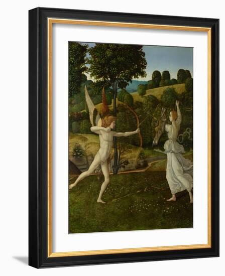 The Combat of Love and Chastity, Between 1475 and 1500-Gherardo di Giovanni del Fora-Framed Giclee Print