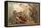 The Combat of Mars and Minerva-Jacques Louis David-Framed Premier Image Canvas