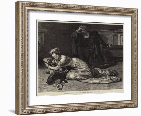 The Comedie Francaise at the Gaiety, Hernani, Last Scene of the Fifth Act-Francis S. Walker-Framed Giclee Print