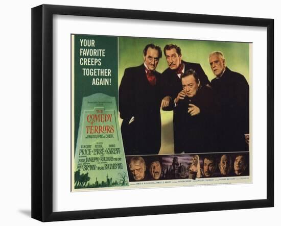 The Comedy of Terrors, 1964-null-Framed Art Print