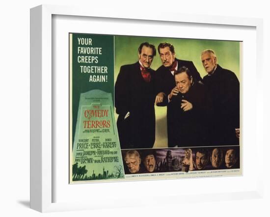 The Comedy of Terrors, 1964-null-Framed Art Print