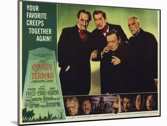 The Comedy of Terrors, 1964-null-Mounted Art Print