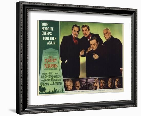 The Comedy of Terrors, 1964-null-Framed Art Print