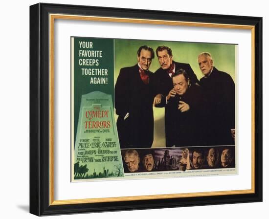 The Comedy of Terrors, 1964-null-Framed Art Print