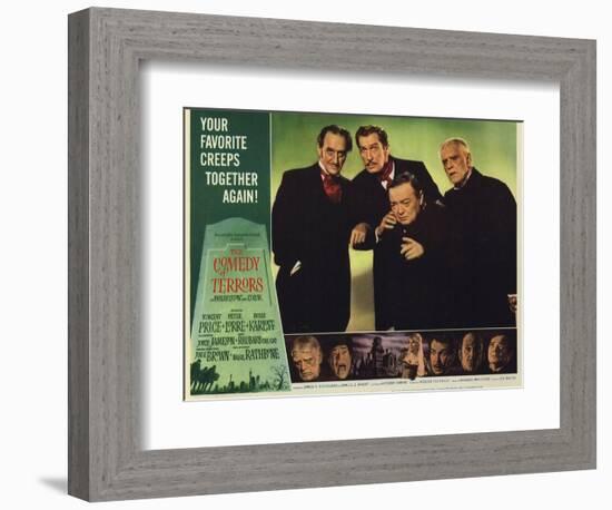 The Comedy of Terrors, 1964-null-Framed Art Print