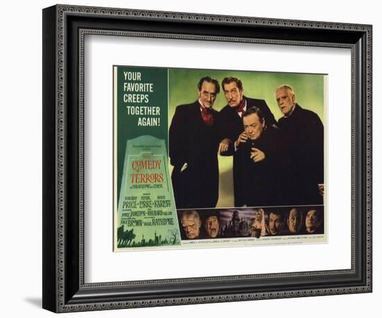 The Comedy of Terrors, 1964-null-Framed Art Print