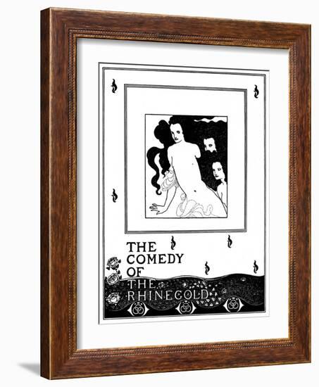 The Comedy of the Rhinegold-Aubrey Beardsley-Framed Art Print