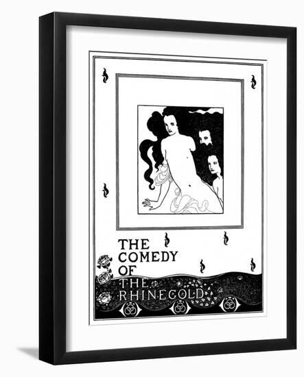 The Comedy of the Rhinegold-Aubrey Beardsley-Framed Art Print