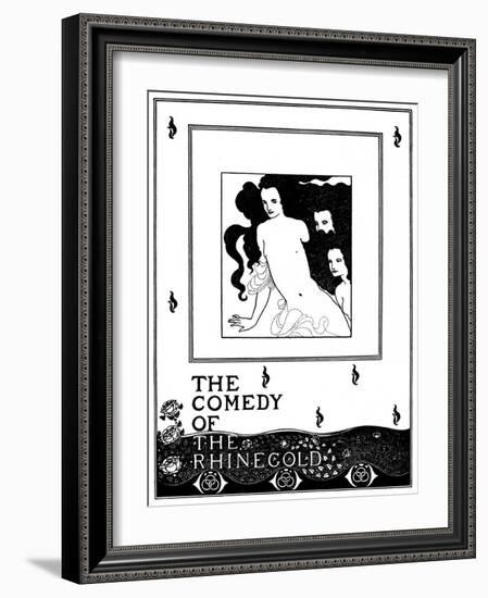 The Comedy of the Rhinegold-Aubrey Beardsley-Framed Art Print