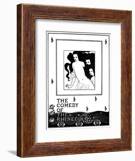 The Comedy of the Rhinegold-Aubrey Beardsley-Framed Art Print