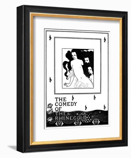 The Comedy of the Rhinegold-Aubrey Beardsley-Framed Art Print