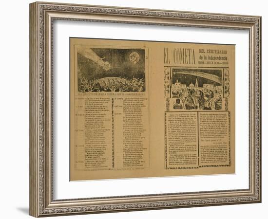 The Comet, 1899, Printed 1910-Jose Guadalupe Posada-Framed Giclee Print